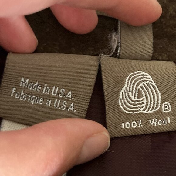 Calvin Klein Womens VTG Wool Trousers Size 8 Black Old Money Quiet Luxury Preppy - Picture 8 of 12